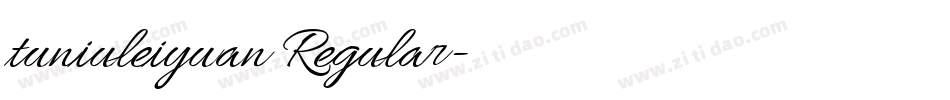 tuniuleiyuan Regular字体转换